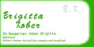 brigitta kober business card